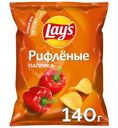Чипсы картофельные Lay's рифлёные со вкусом паприка, 140г
