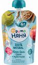 Пюре ФрутоНяня Яблоко, банан и груша с мультизлаками, с 6 месяцев, 90 г