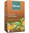 Чай зеленый Dilmah with Mango, 20×1,5 г