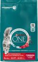 Kорм Purina One для стерилизованных кошек говядина, пшеница, 3 кг