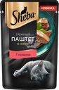 Корм консервированный для кошек SHEBA Нежный паштет в желе Говядина, 75г