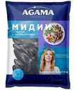 Мидии в створках Agama в собственном соку варёно-мороженые, 450г