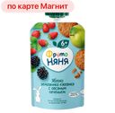 Пюре ФРУТОНЯНЯ яблоко-земляника-ежевика-овсяное печенье, 90г