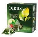 Чай зелёный "Strawberry Mojito", CURTIS, 20 пирамидок, 34 г