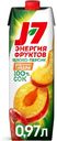 Сок J7 Яблочно-персиковый с мякотью 0.97л