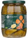 Огурцы По-Дижонски с мёдом и горчицей целые маринованные Маркет Перекрёсток, 680г