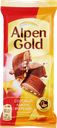 Шоколад молочный ALPEN GOLD с соленым арахисом и крекером, 80г