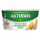 Биопродукт кисломолочный творожно-йогуртный Активиа Probiotic bowl с пищевыми волокнами, манго, семенами подсолнуха и чиа 3,5%, 135 г