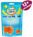 Кусочки фруктовые «ФрутоНяня» из яблок и банана с хрустящим рисом с 12 мес., 12 г