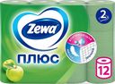 Бумага туалетная ZEWA Plus 2-слоя с ароматом яблока, 12шт