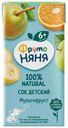 Сок детский ФрутоНяня мультифруктовый с 6 месяцев 200 мл