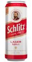 Пиво Schlitz Премиум Хеллес светлое пастеризованное 5%, 430 мл