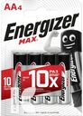 Батарейка ENERGIZER MAX+PAWERSEAI AA/LR6 4шт