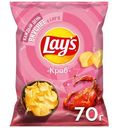 Чипсы картофельные Lays со вкусом краба, 70г