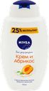 Гель-уход для душа NIVEA Крем и абрикос увлажняющий, 750мл