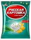 Чипсы «Русская Картошка» со вкусом сметаны и лука, 80 г