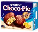 Пирожное Orion Choco Pie c апельсиновым джемом и шоколадной крошкой, 360 г