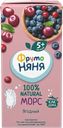 Морс с 5 мес Фрутоняня клюква черника вишня Прогресс т/п, 200 мл