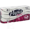 Бумага туалетная PAPIA WHITE DE LUXE 4 слоя 8рул