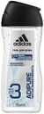 Гель для душа мужской Adidas Adipure 3в1, 250 мл