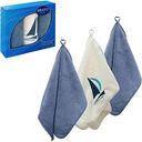 Набор полотенец Bravo Мэн М9007 в коробке цвет: синий/молочный, 30×50 см, 3шт