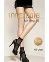 Носки женские Innamore Minima цвет: nero/черный, 40 den, 2 пары