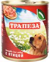 Консервы для собак Трапеза с птицей, 750 г