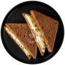 Сэндвич ржаной с копченым салом маринованными огурчиками Перекрёсток Select, 180г