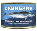 Скумбрия Трудовая пятилетка атлантическая натуральная в масле 250г