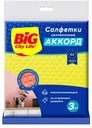 Салфетки BIG City Аккорд целлюлозные 3шт