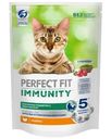 Корм сухой Perfect Fit Immunity с индейкой и добавлением спирулины и клюквы для кошек 580г