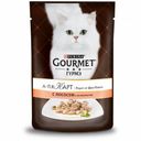 Корм для кошек Gourmet A la Carte с лососем шпинатом цукини зеленой фасолью, 85 г