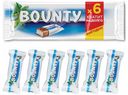 Шоколадный батончик Bounty 27,5 г х 6 шт