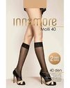 Гольфы женские Innamore Molli цвет: daino/цвет загара, 40 den, 2 пары