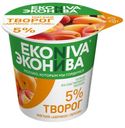 Творог «ЭкоНива» мягкий Персик абрикос 5%, 125 г
