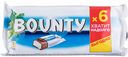 Батончик шоколадный Bounty, 6×27,5 г