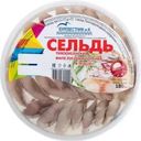 Сельдь Буревестник и К филе-кусочки соленые в масле 180г
