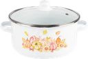 Кастрюля HOMECLUB Enamel, деколь, в ассортименте, 3.7л