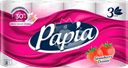 Бумага туалетная PAPIA Strawberry Dream 3-слоя, 8шт