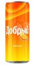 Напиток Добрый Апельсин с витамином С с пониженной калорийностью газированный 250мл