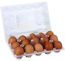 Яйца куриные Русово С0, коричневые, 15шт.