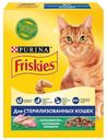 Сухой корм для стерилизованных кошек Friskies с кроликом и полезными овощами, 300 г