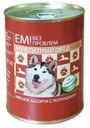 Консервы «Ем без проблем» для собак, мясное ассорти с потрошками, 970 г