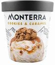 Мороженое пломбир Monterra Печенье и карамель, 298 г