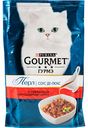 Корм для кошек Gourmet Гурмэ Перл с говядиной в роскошном соусе, 85 г