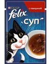 Влажный корм для кошек Felix суп с говядиной, 48г
