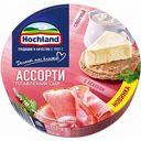 Сыр плавленый Hochland Красное ассорти - Сливочный, С беконом 50%, 140 г