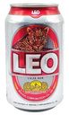 Пиво светлое Leo фильтрованное пастеризованное 5 % алк., 330мл