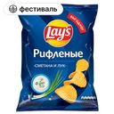 Чипсы LAYS со вкусом сметаны и лука, 225 г 