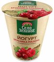 Йогурт Село Зеленое брусника-малина 3,5% БЗМЖ 270 г